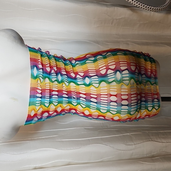 Rainbow Pride Stretch Bandaid Dress - Picture 2 of 3